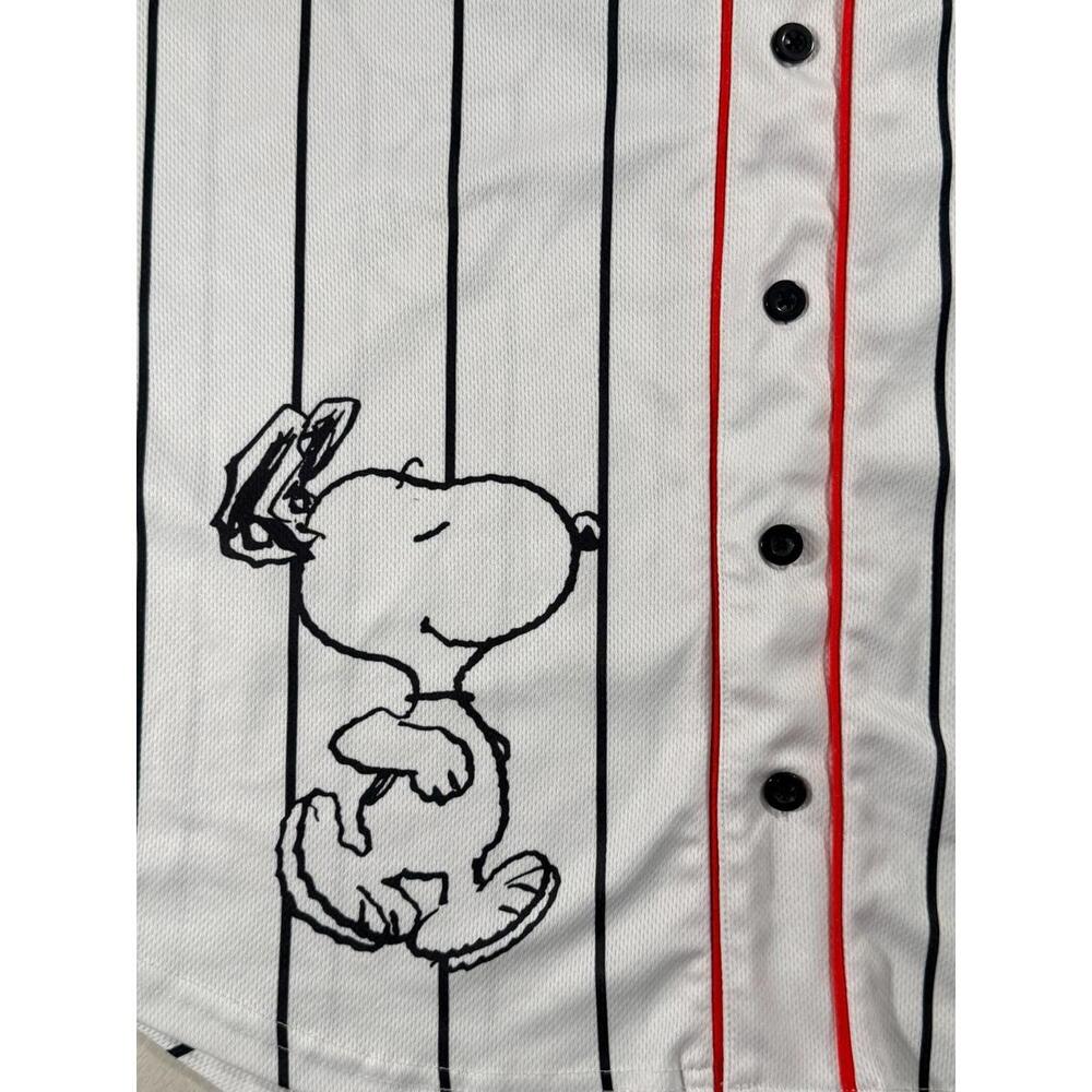 Peanuts Snoopy Women’s Baseball Vintage Style Short Sleeve Jersey Size Medium - Picture 6 of 9